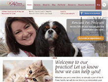 Tablet Screenshot of 4pawsanimal.com